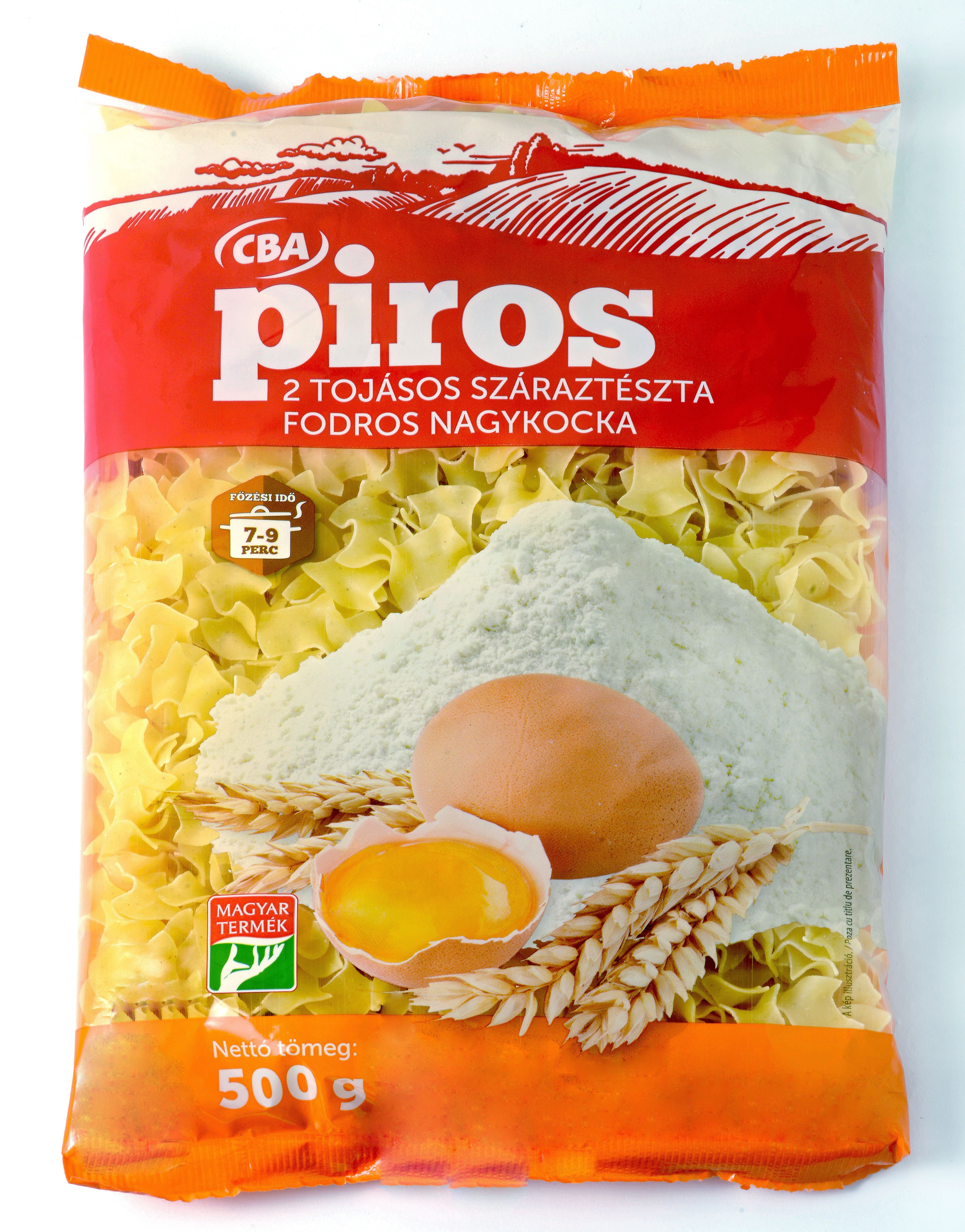 CBA Piros 2 tojásos fodros nagykocka 500g